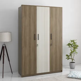 Martin 3 Door Wardrobe - Lyon Walnut